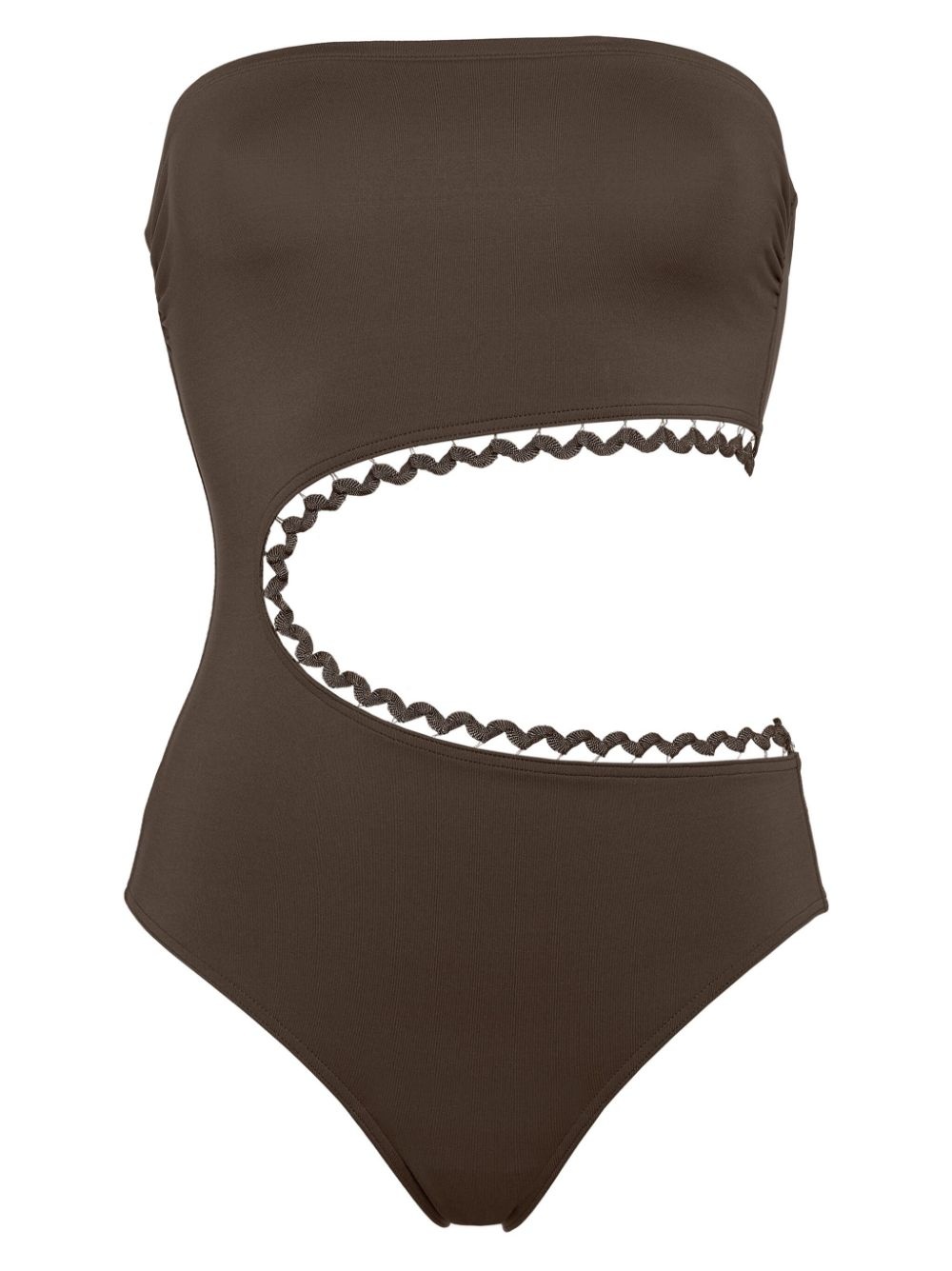 Dancing one-piece bustier swimsuit - 1