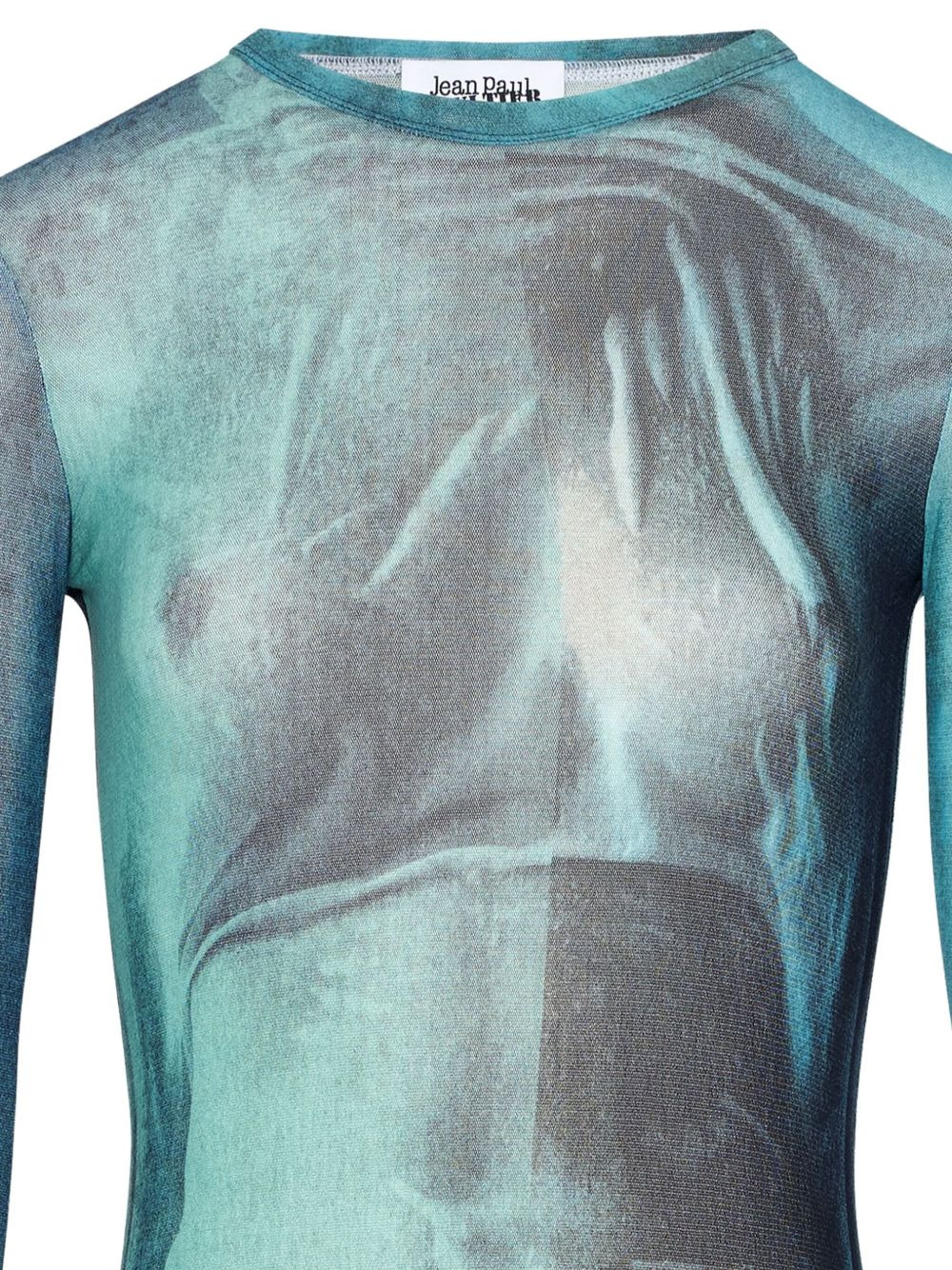 Water print long-sleeved t-shirt - 2