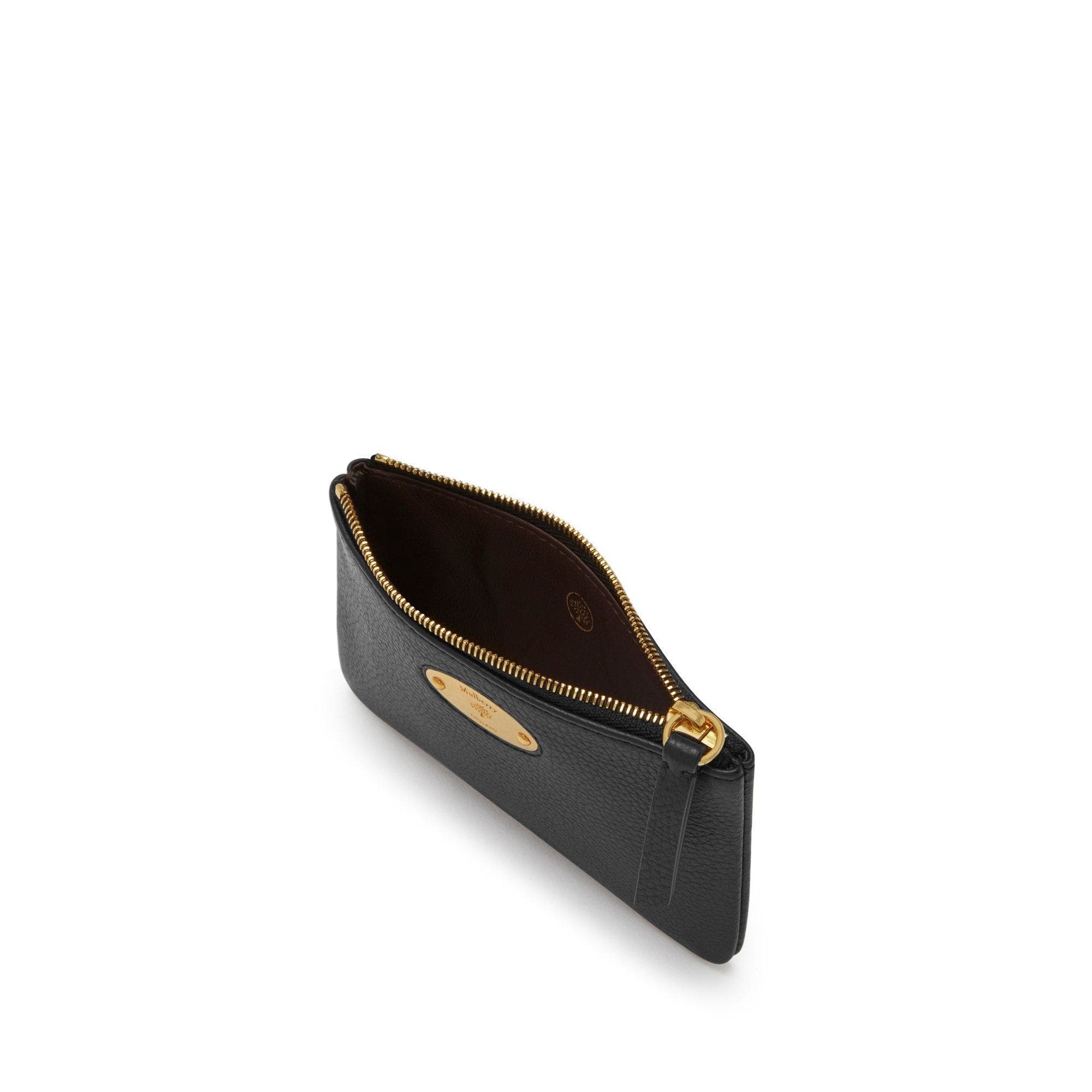 Plaque Small Leather Zip Coin Pouch - 5