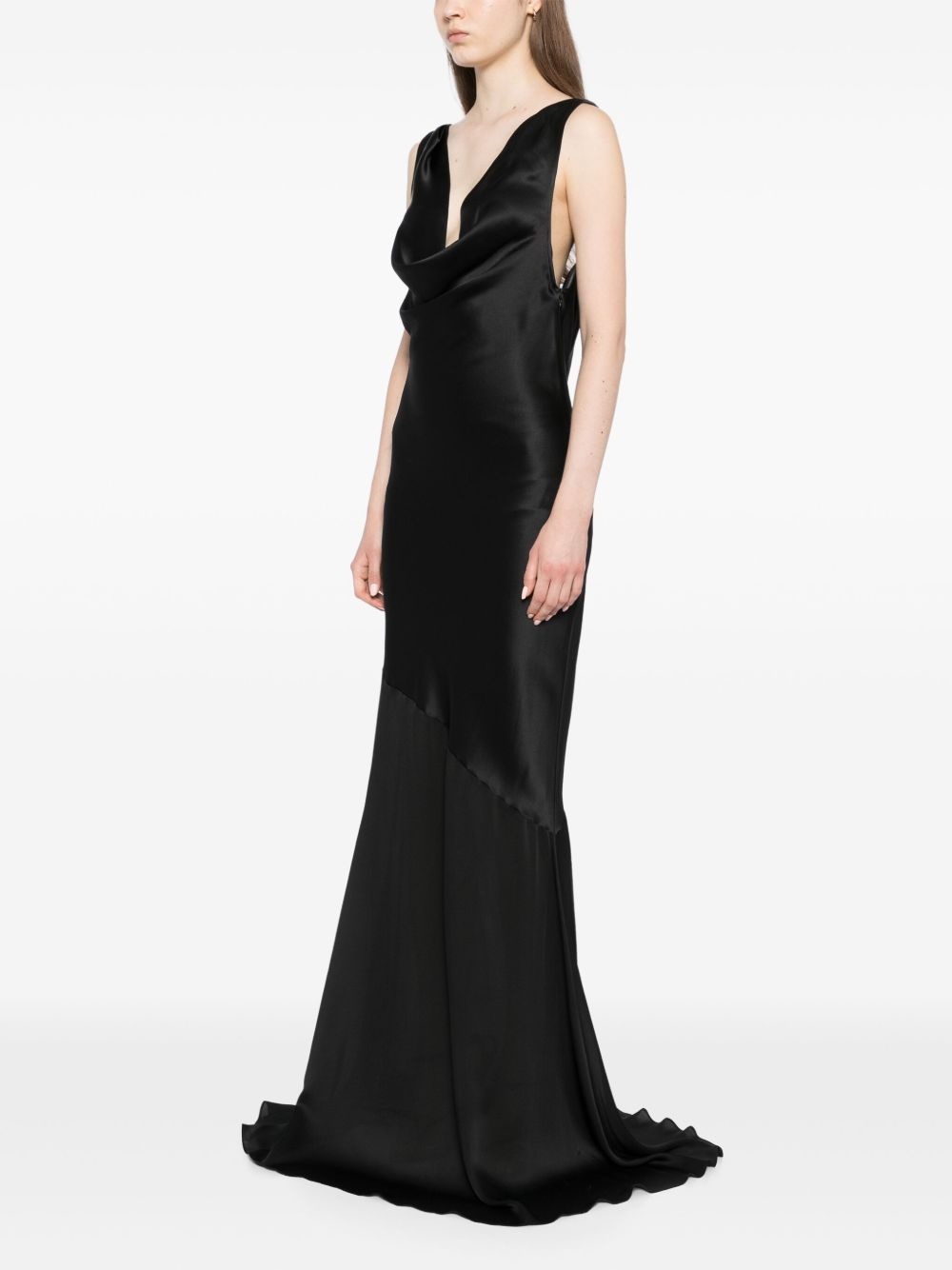 deep cowl dress - 3