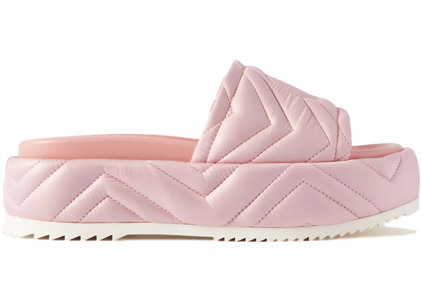 Gucci Quilted Angelina Platform 55 mm Sandal Powder Pink (Women's) - 1
