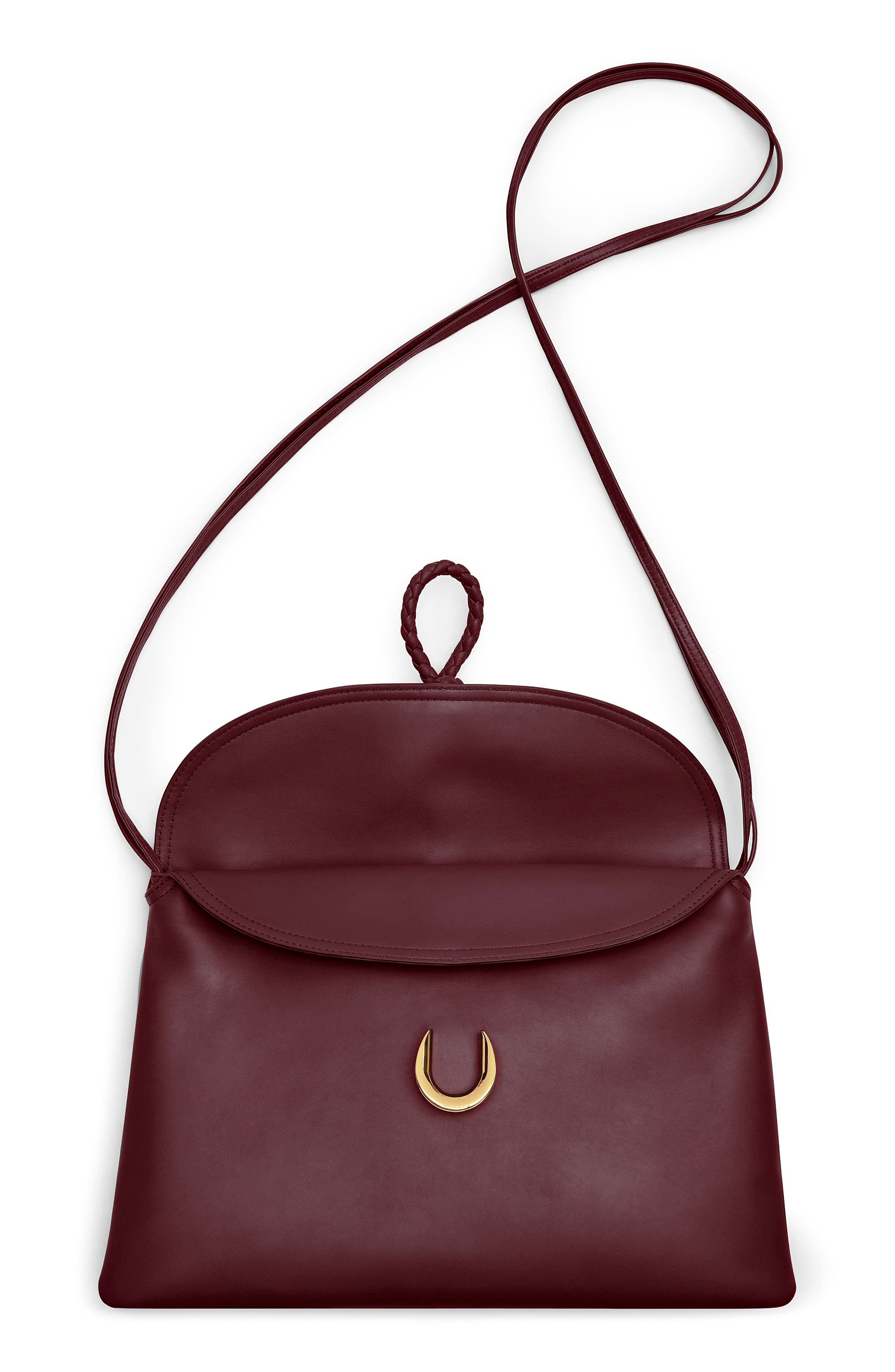Bottega Veneta Medium Liberta Leather Shoulder Bag in 2250 Barolo-M Brass at Nordstrom - 4