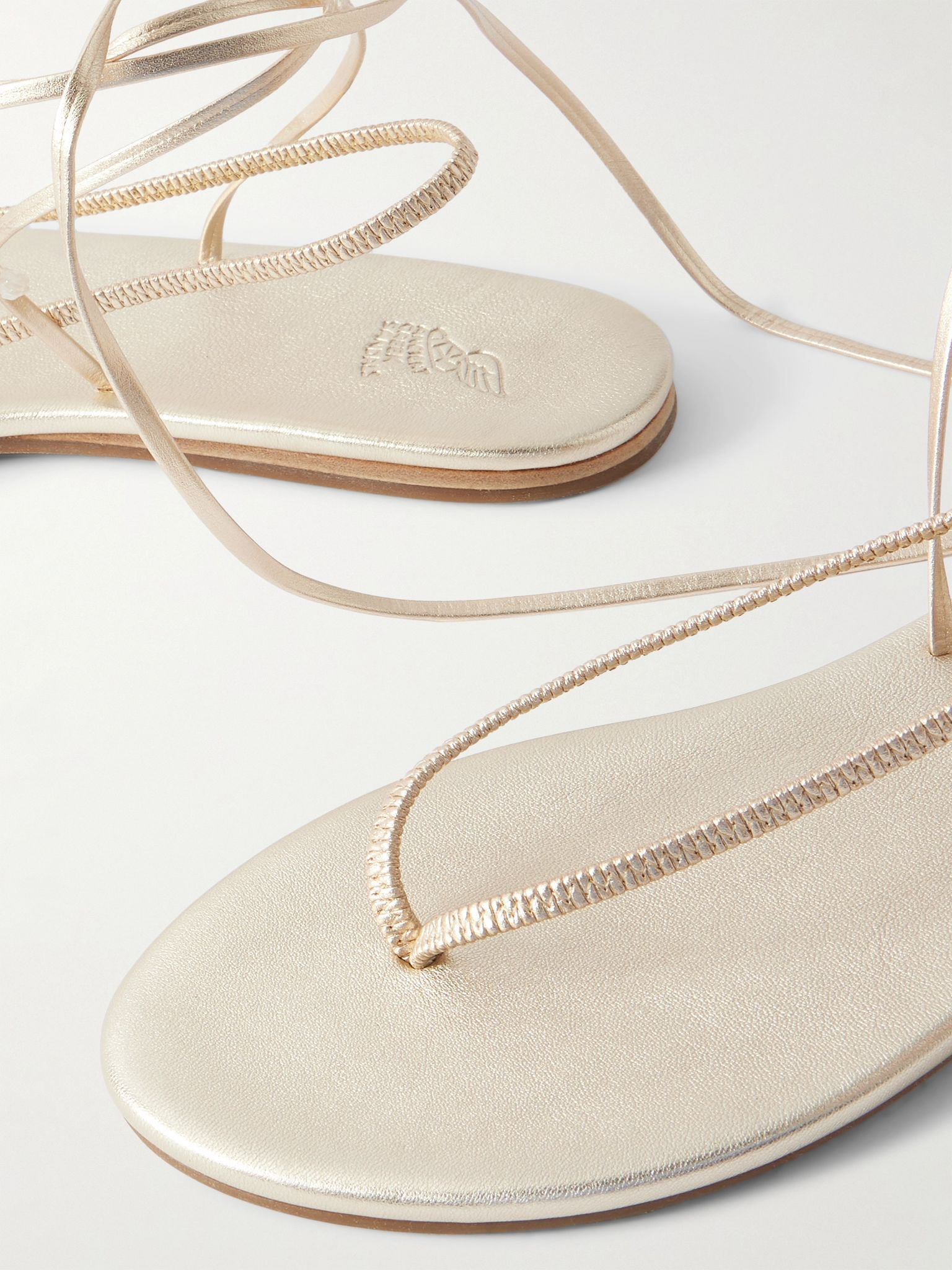 Sfendoni metallic sandals Gold - 4