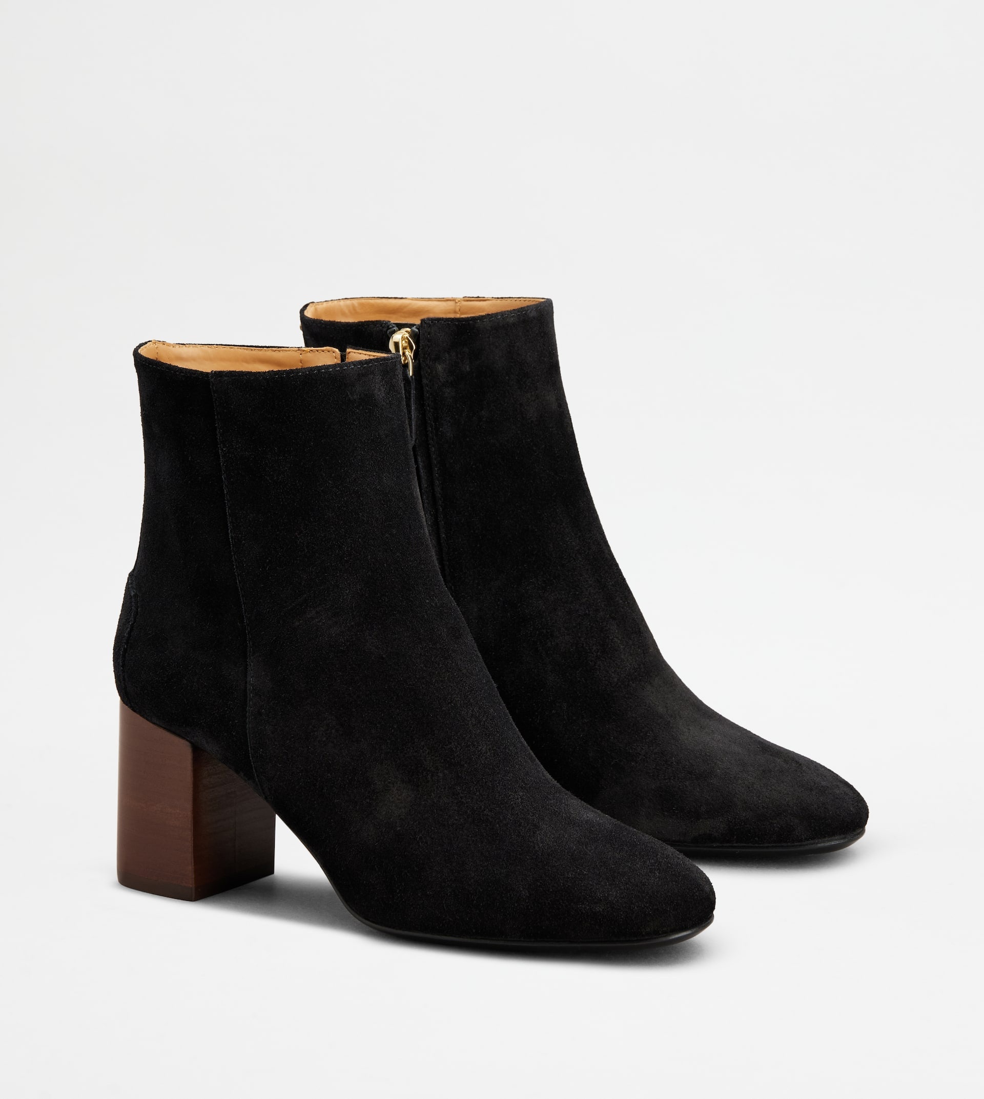 ANKLE BOOTS IN SUEDE - BLACK - 3