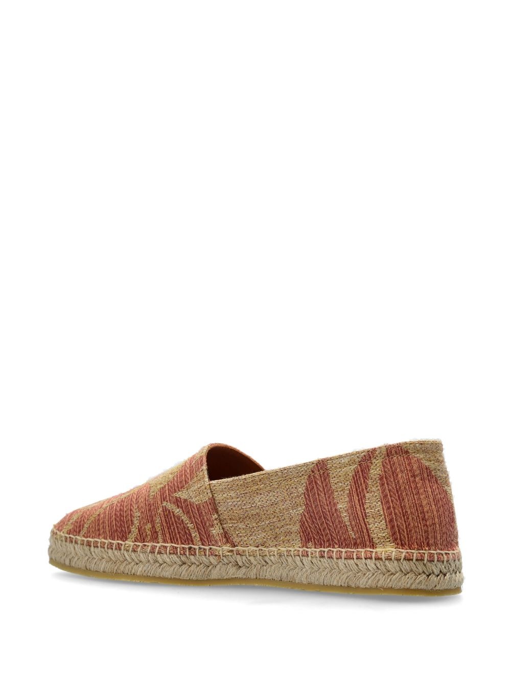paisley-print linen espadrilles - 3