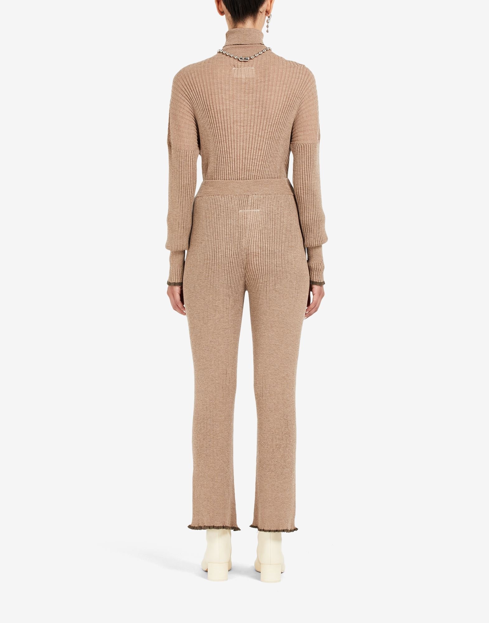 Ribbed knit trousers - 4