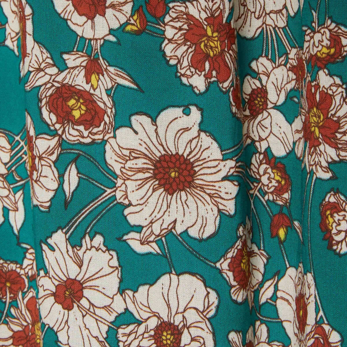 Floral print cotton skirt - 5