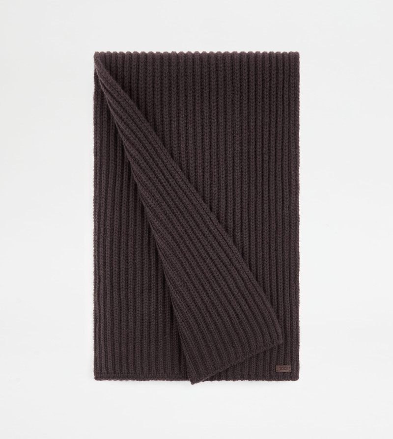 Tod's SCARF IN CASHMERE - BROWN outlook