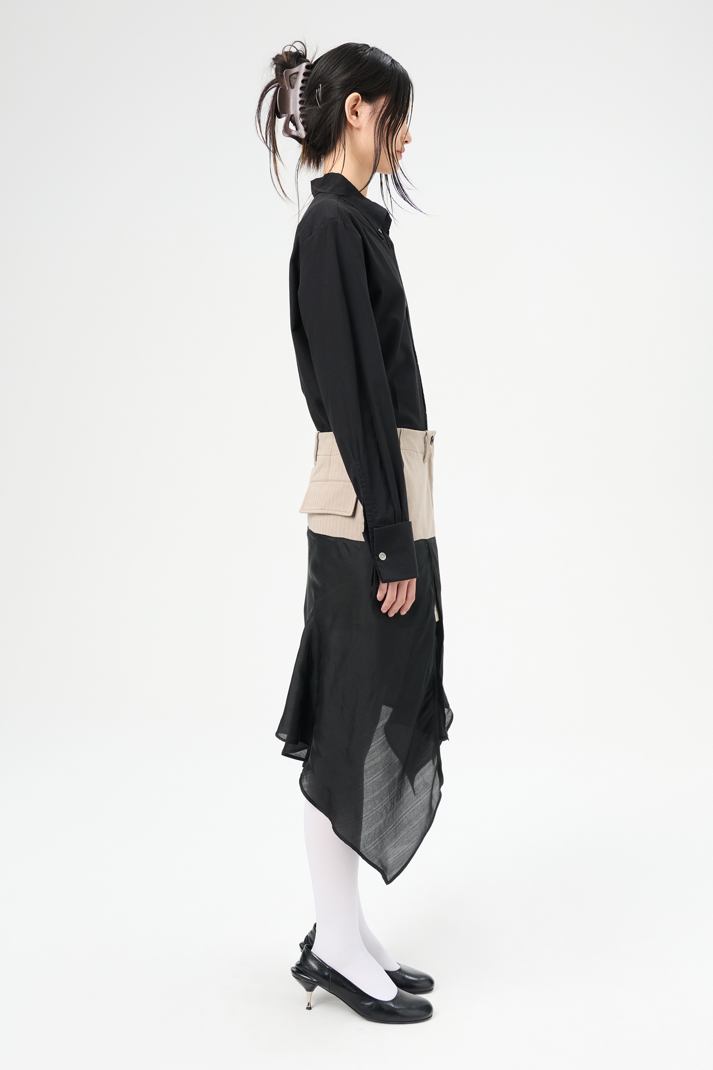 Engineer Skirt Pebble Herringbone - 4