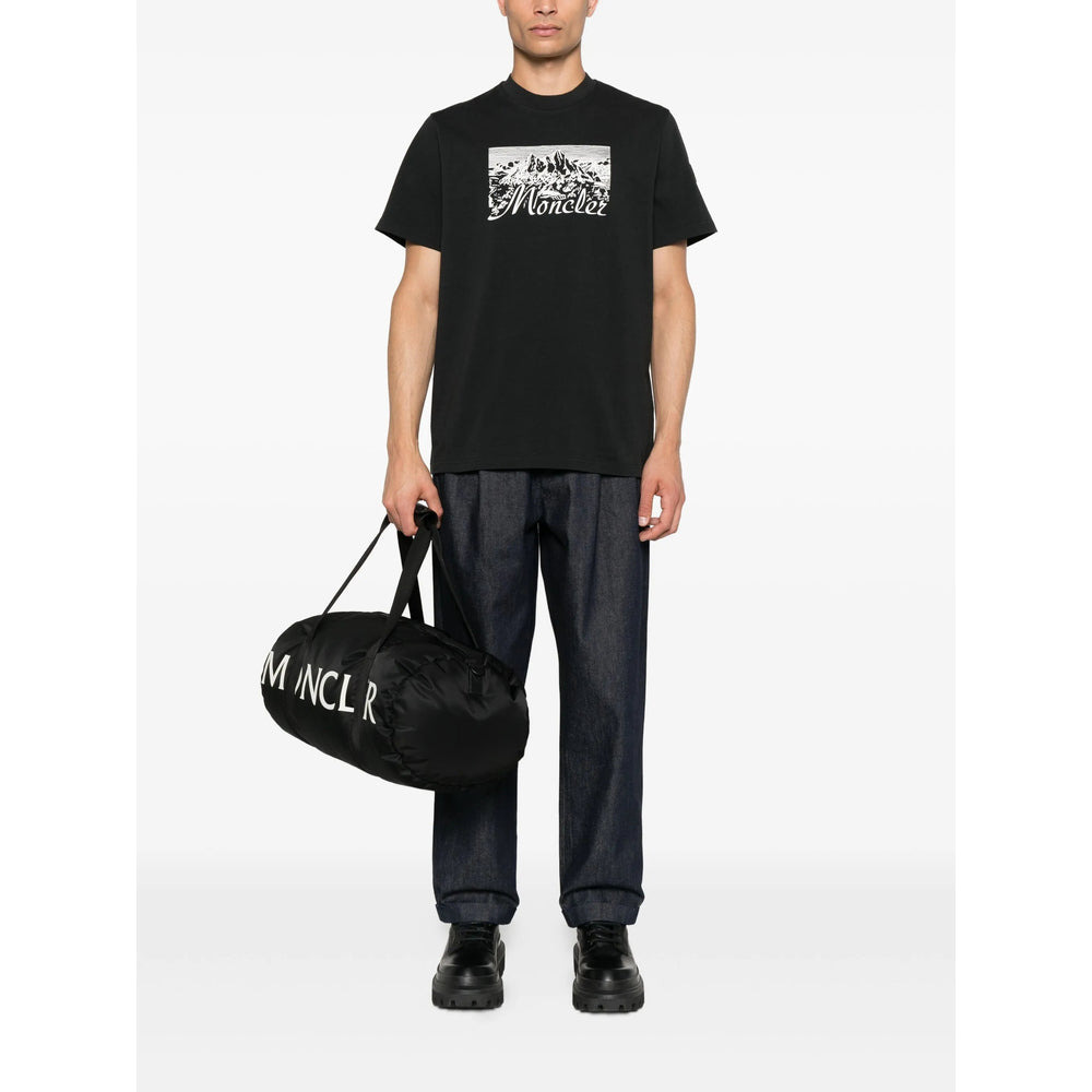 Moncler Black T-Shirts & Vests - T-Shirts Men - 2