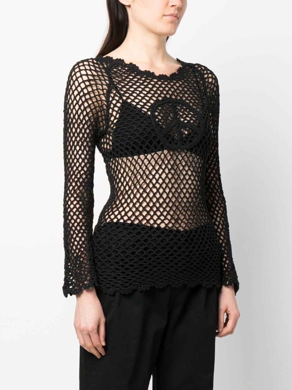 fisherman's knit cotton top - 3