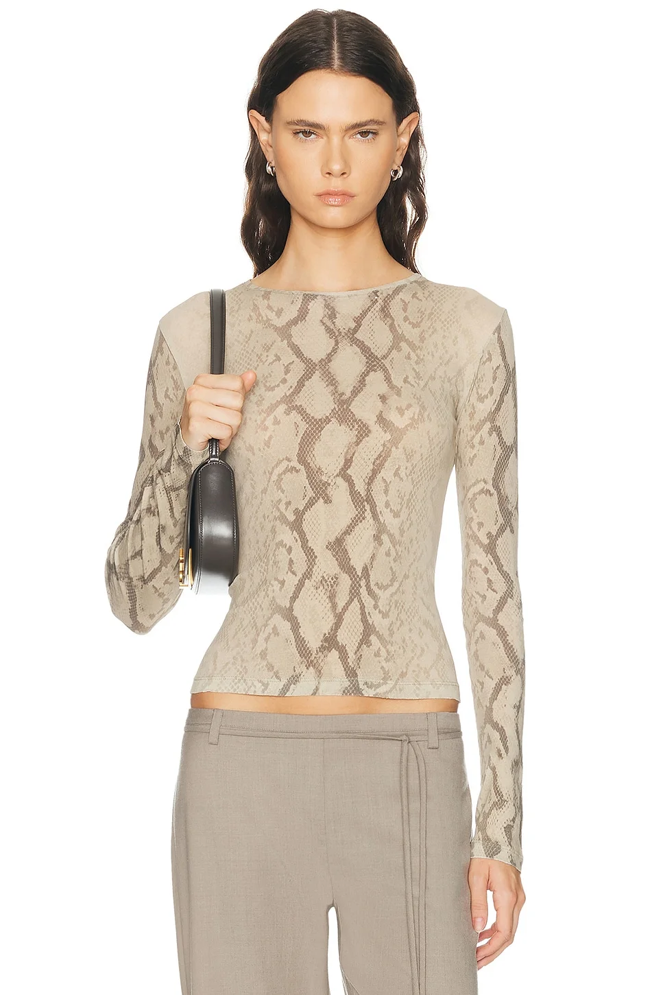 x Sophia Kelly Sheer Crew Neck Tee - 1