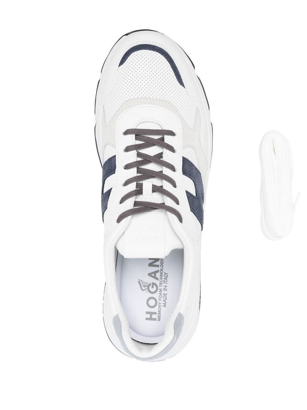 panelled low top sneakers - 4
