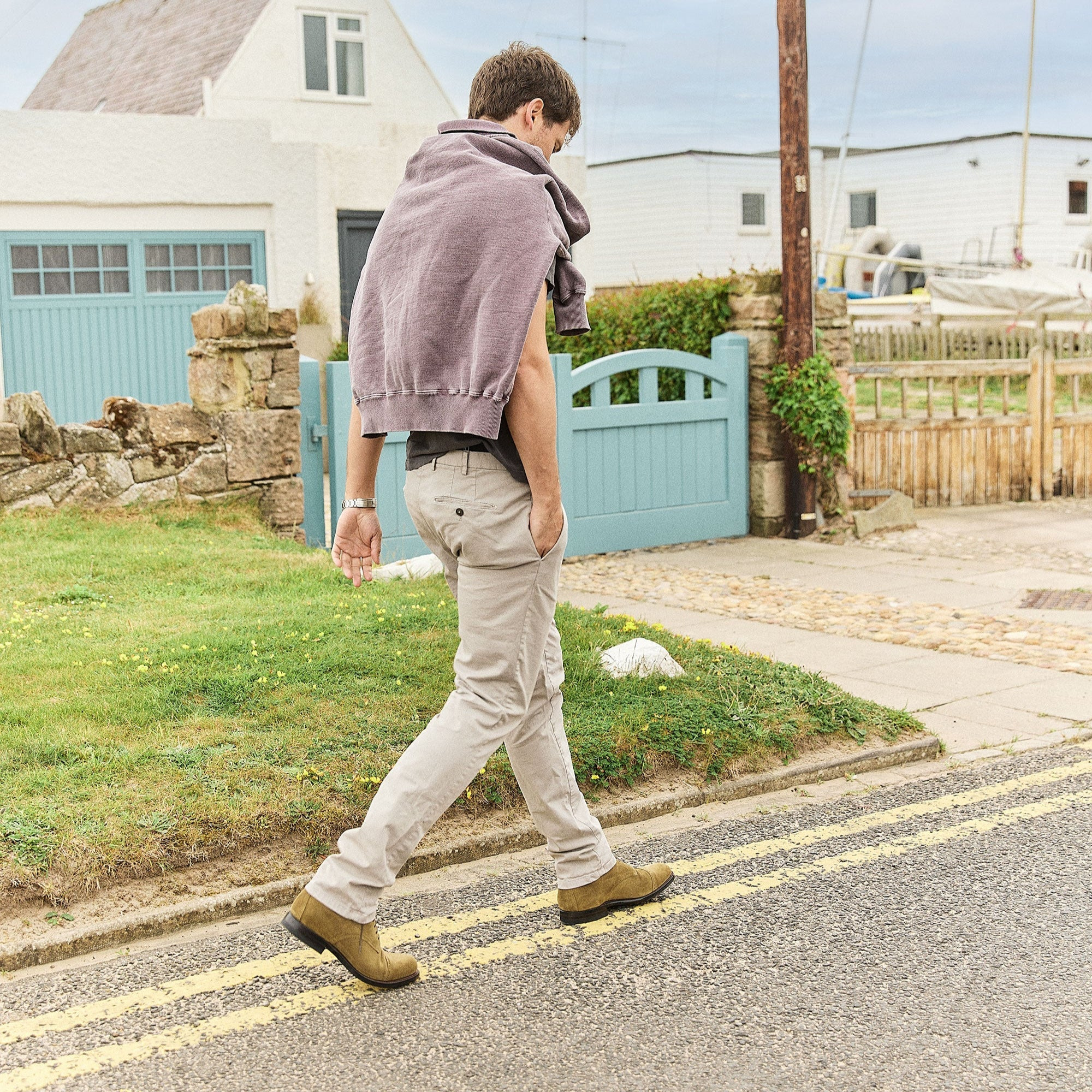 Navvy™ - Avocado Janus Calf Suede - 3