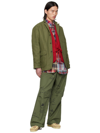 Engineered Garments Green Over Trousers outlook