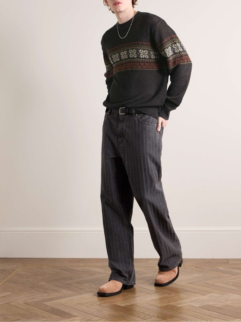 Our Legacy Base Fair Isle Hemp Sweater outlook