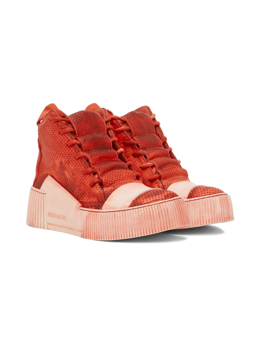 SSENSE Exclusive Red Bamba 1.1 Sneakers - 4