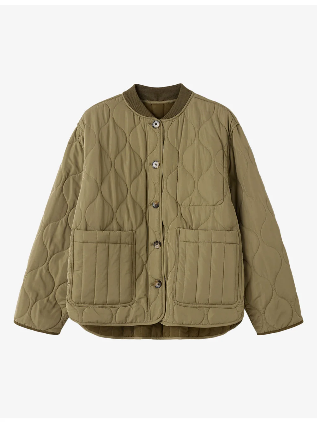 Reversible Quilted Woven Coat - 1