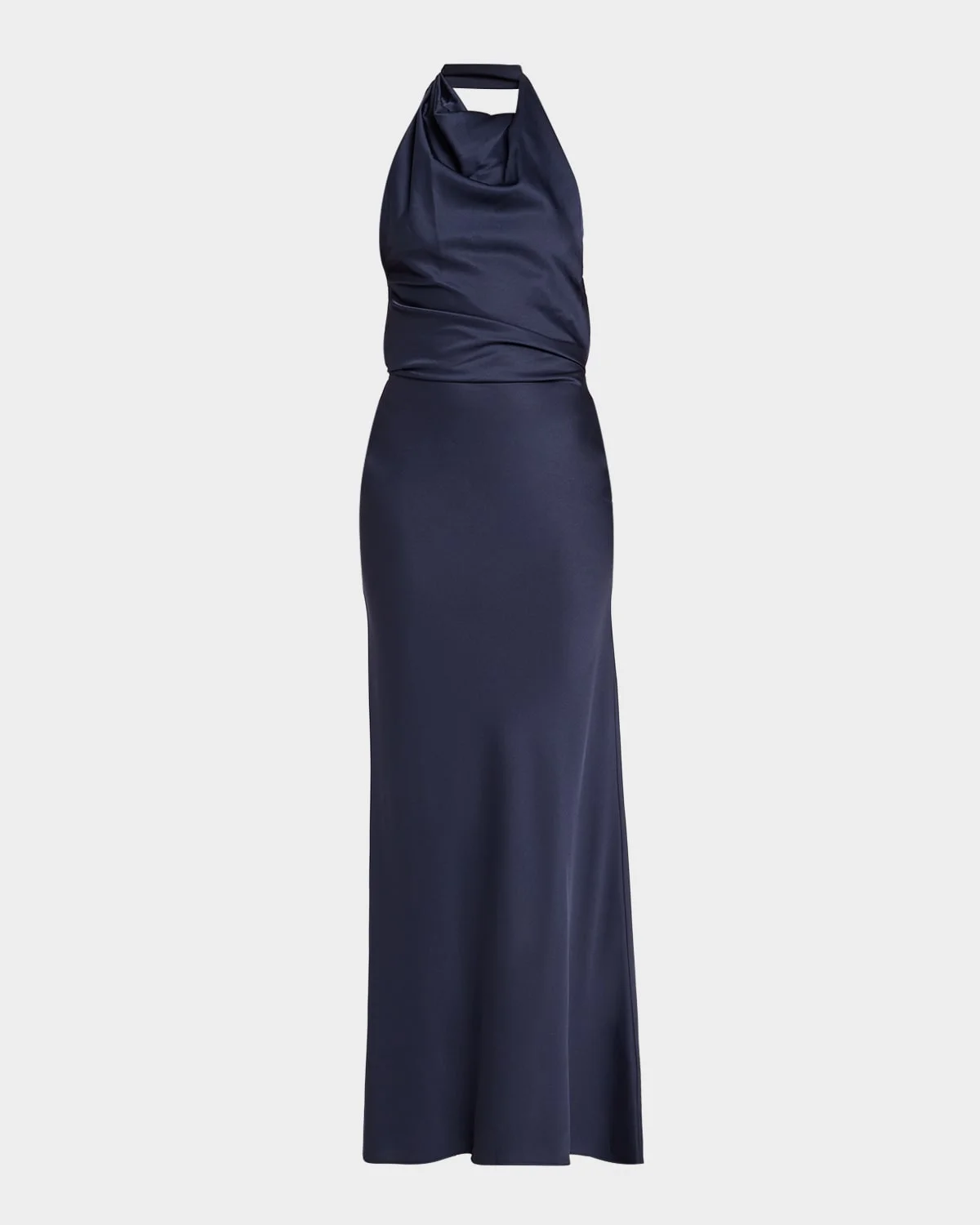 Reannon Draped Satin Gown - 1