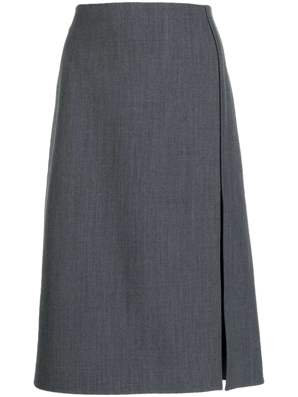 mid-rise side-slit skirt - 1