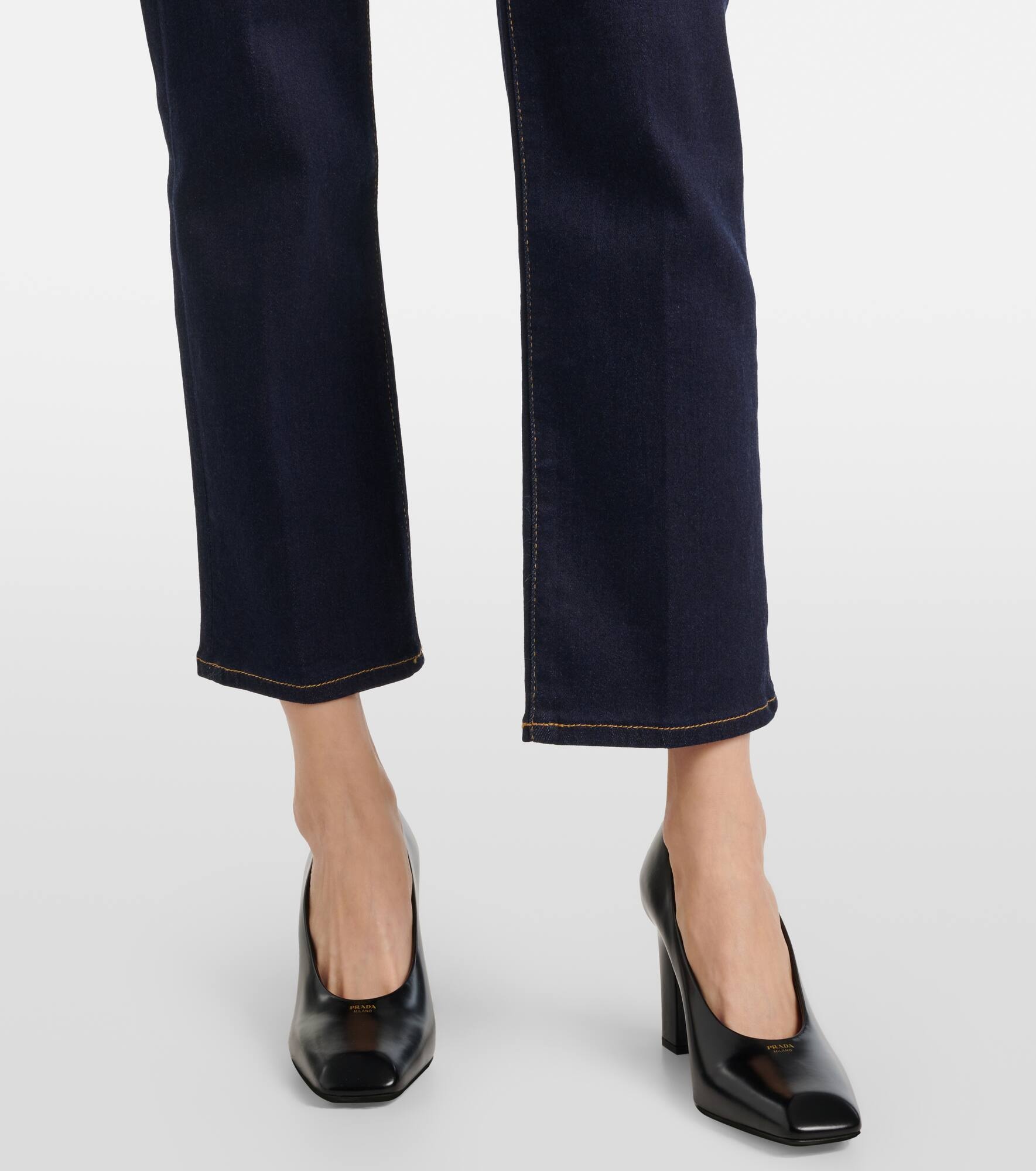 Le Sleek high-rise straight jeans - 5