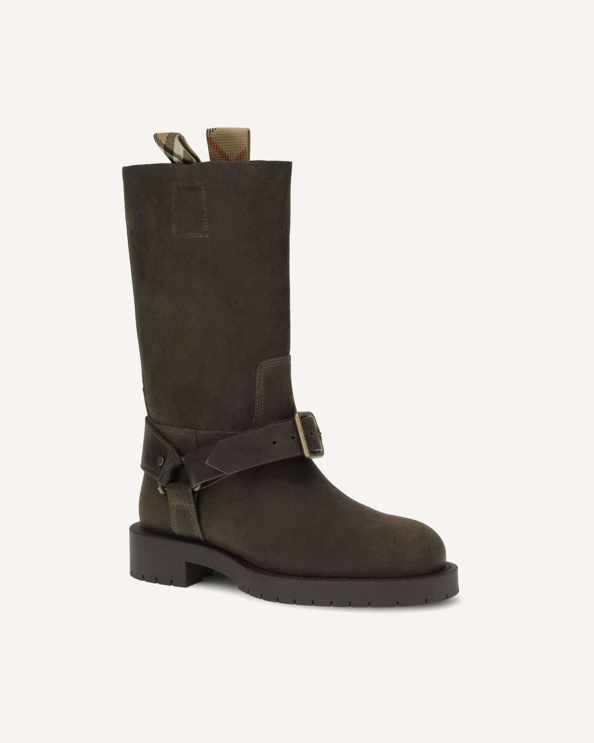 Suede Saddle Ankle Boots - 2