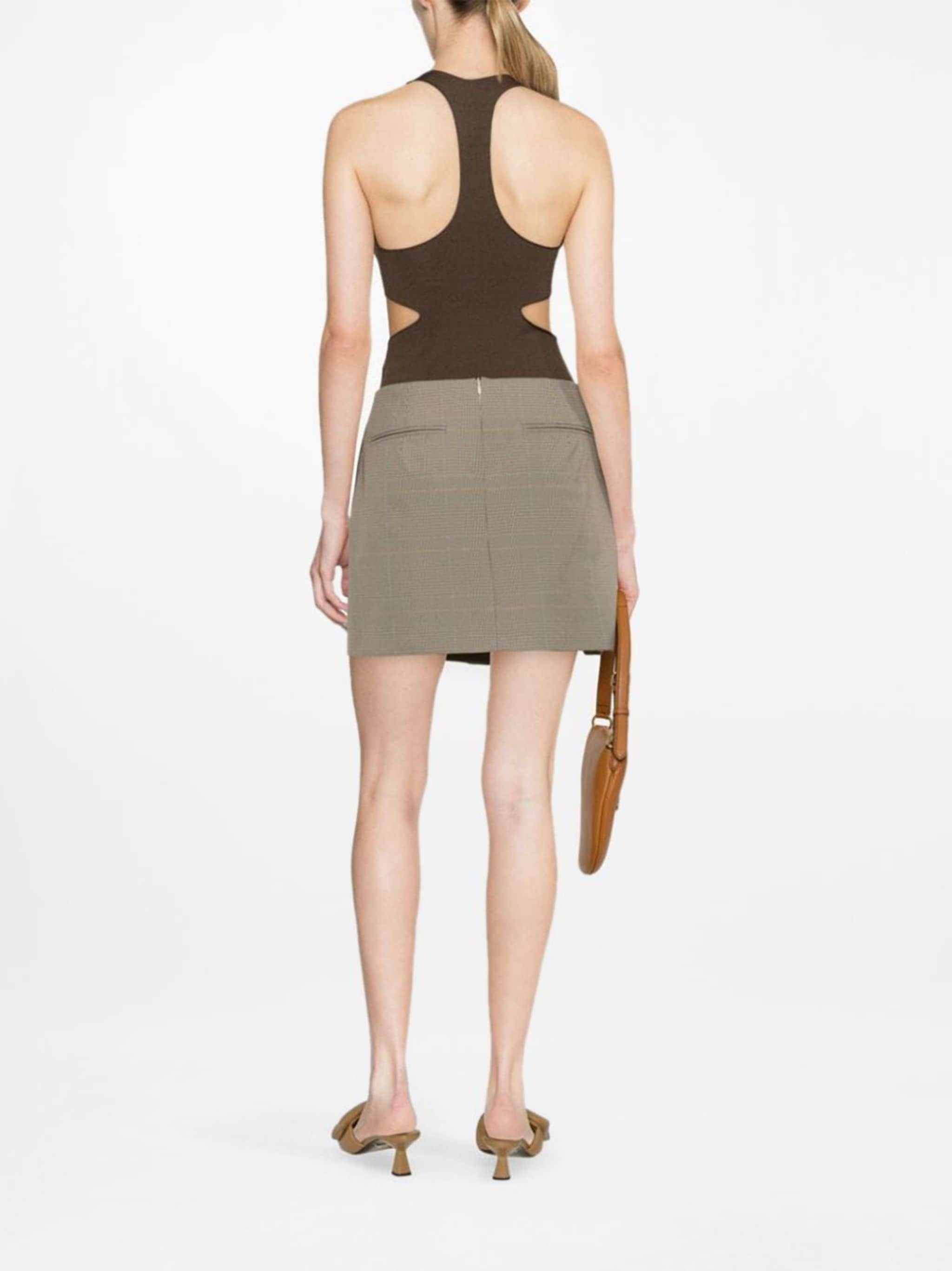 checked pleated miniskirt - 4