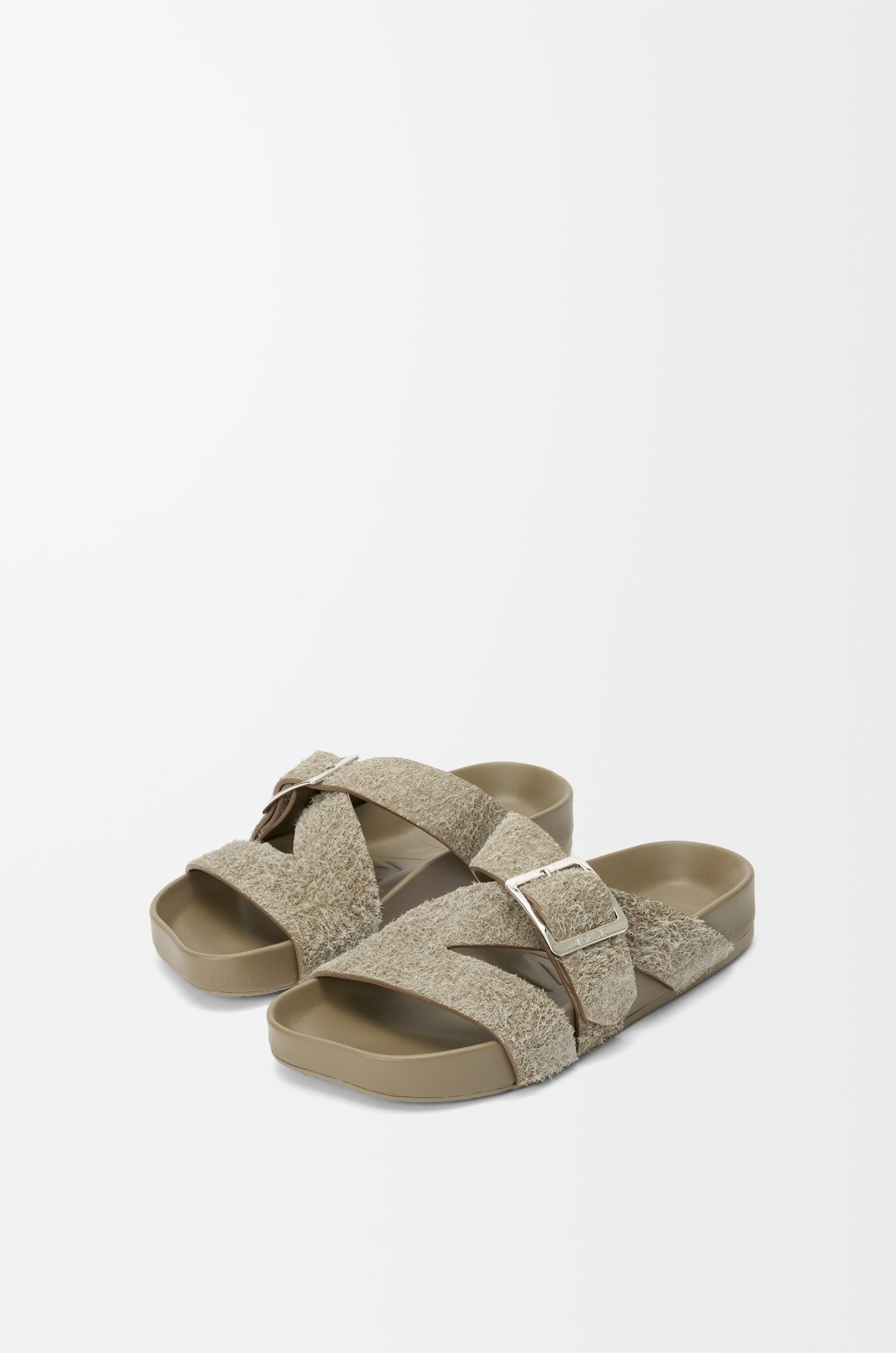 Ease Buckle slide in brushed suede - 3