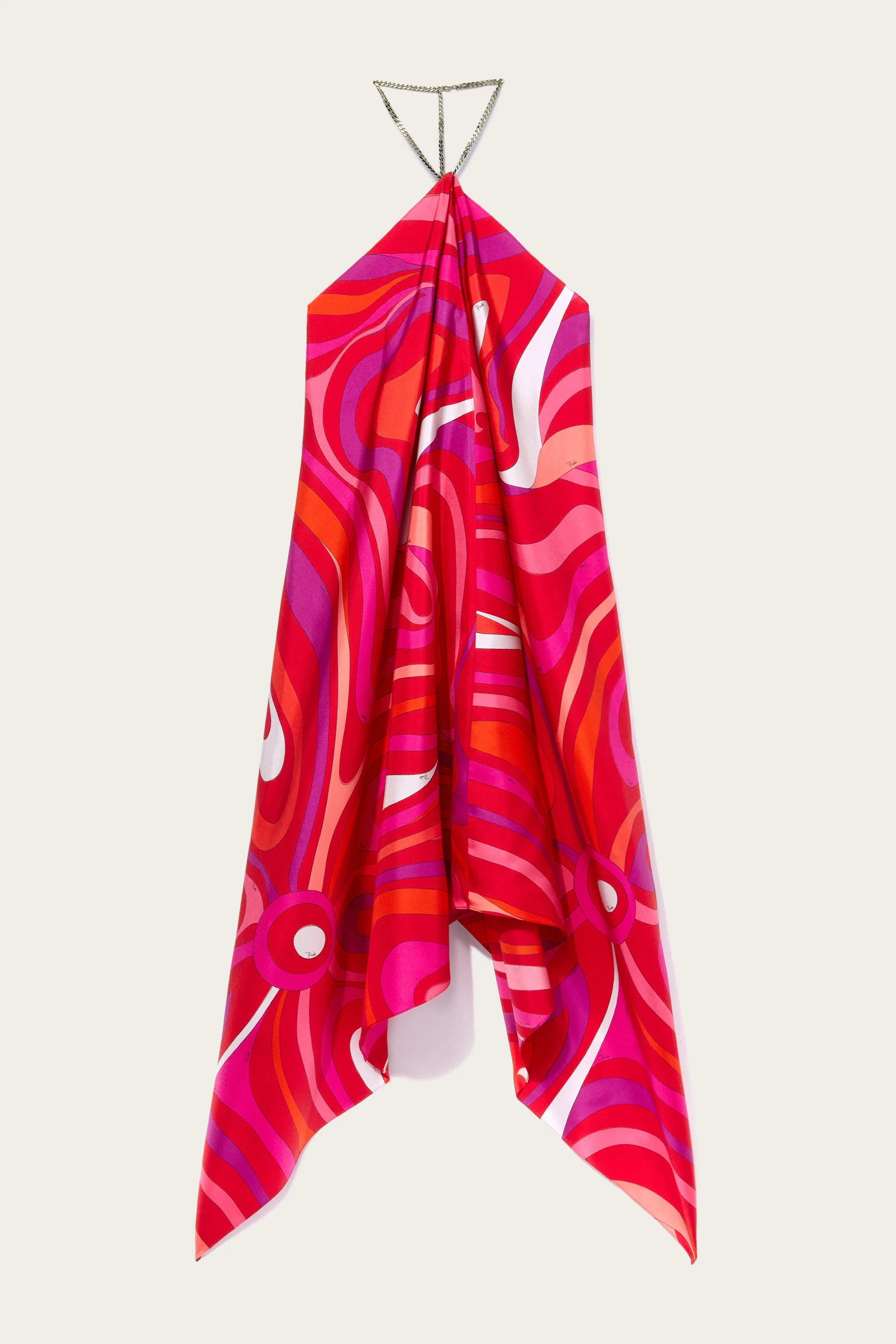 MARMO PRINT SILK DRESS - 1