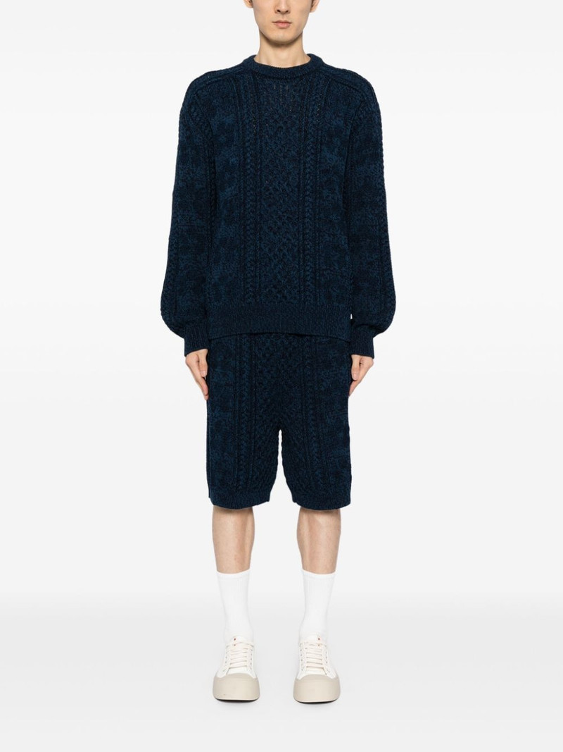 Marni cable-knit cotton jumper outlook