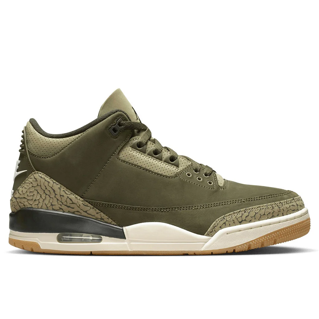 AIR JORDAN 3 RETRO 'FAMILY AFFAIR' - MEDIUM OLIVE/SEQUOIA/NEUTRAL OLIVE - 1
