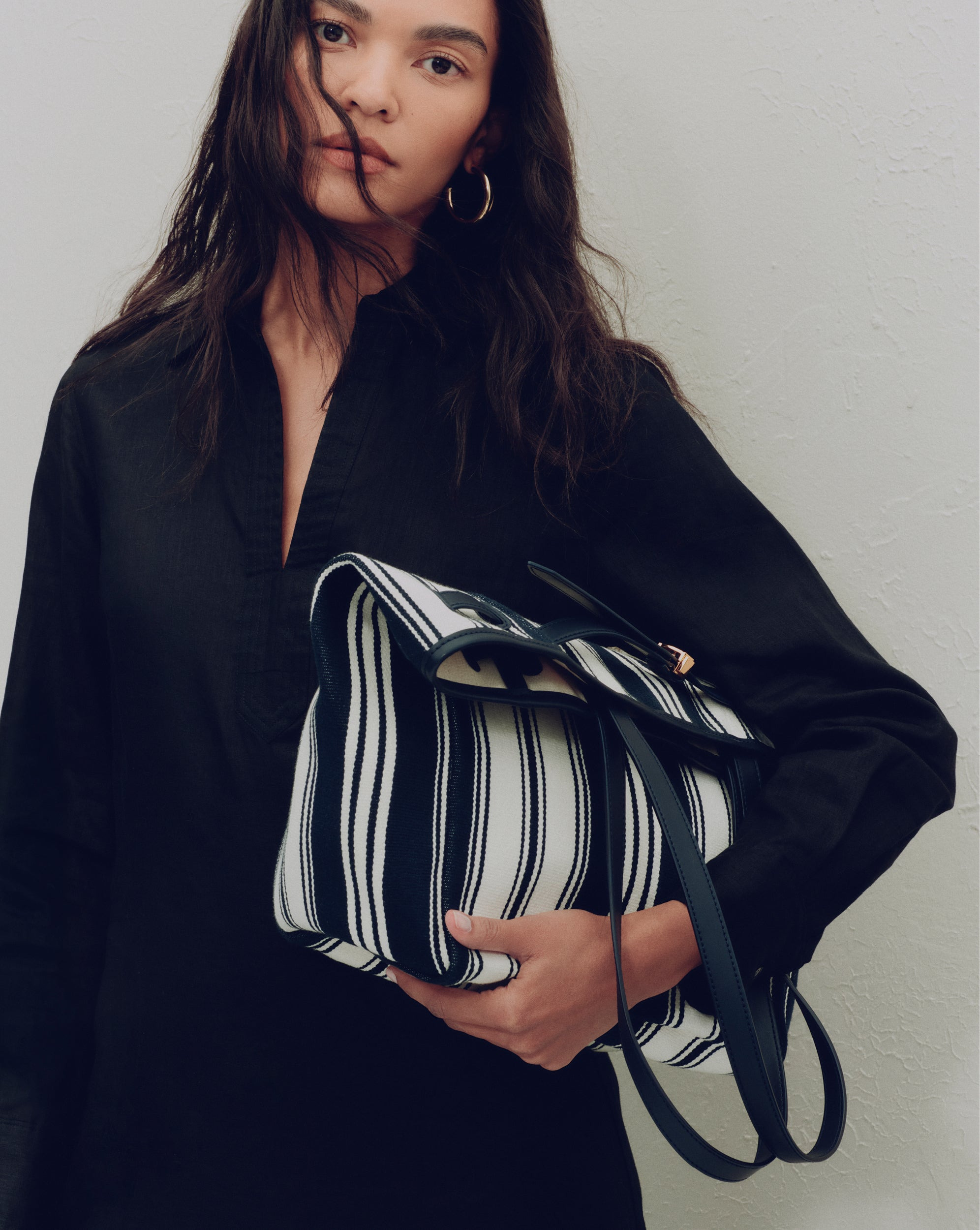 VERONICA BEARD STRIPED CANVAS DASH TOTE - 6