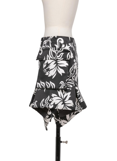 sacai Floral Print Skirt outlook