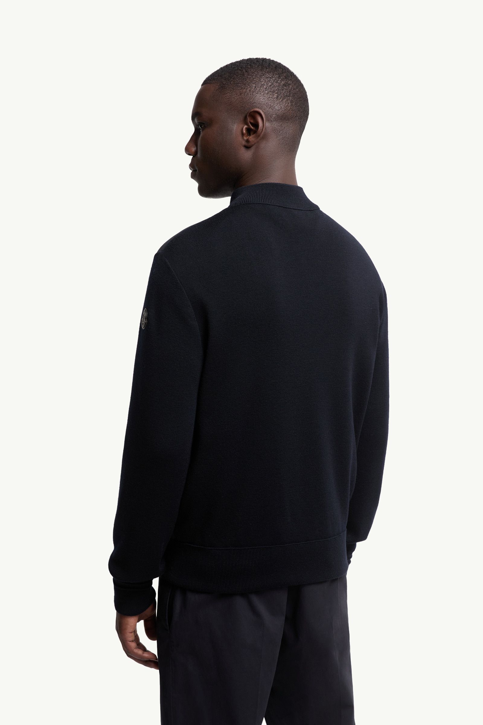 Padded Wool Zip-Up Cardigan - 5