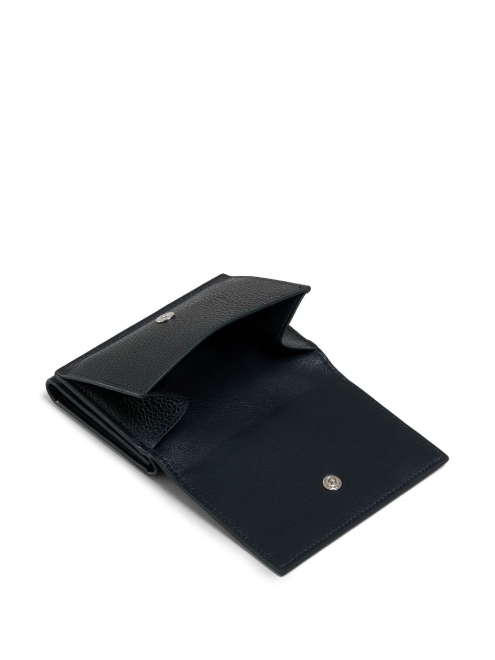 logo-embroidered leather wallet - 4