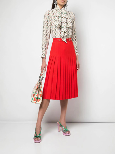 GUCCI Pleated wool skirt outlook