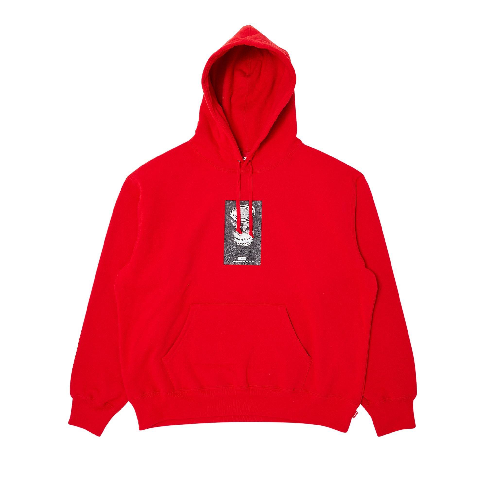 Supreme Soup Can Hooded Sweatshirt 'Red' - 1