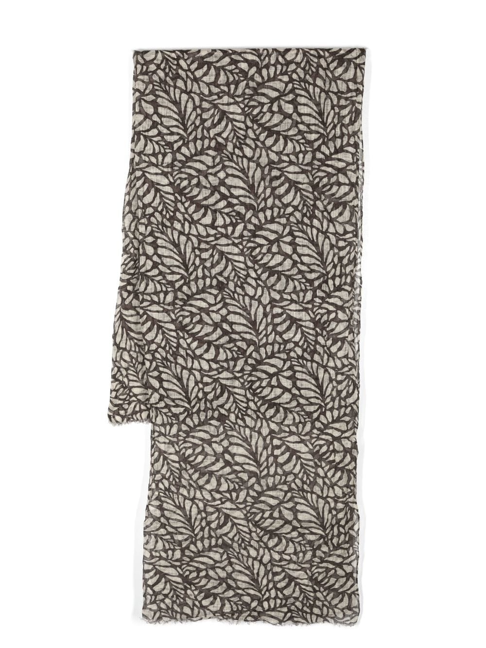 graphic-print lightweight scarf - 1