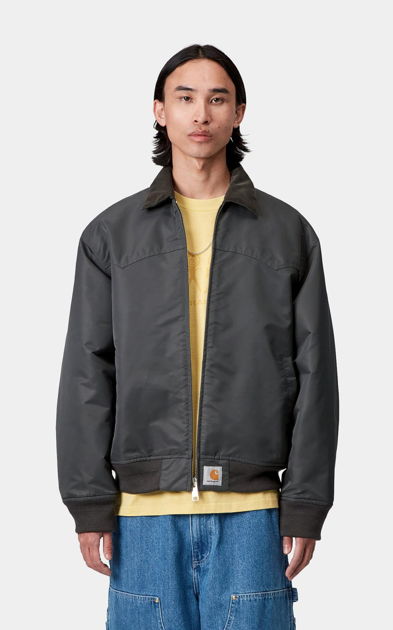Carhartt SANTA FE ALUMNI JACKET GRAPHITE/DARK FIR outlook