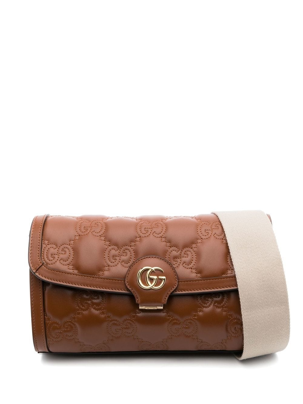 GG-matelassé leather shoulder bag - 6