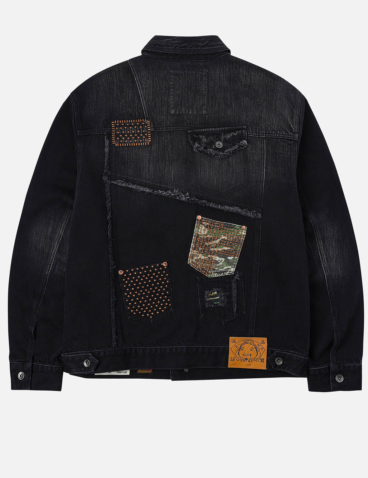 Multi-Pocket Relax Fit Washed Denim Jacket - 3