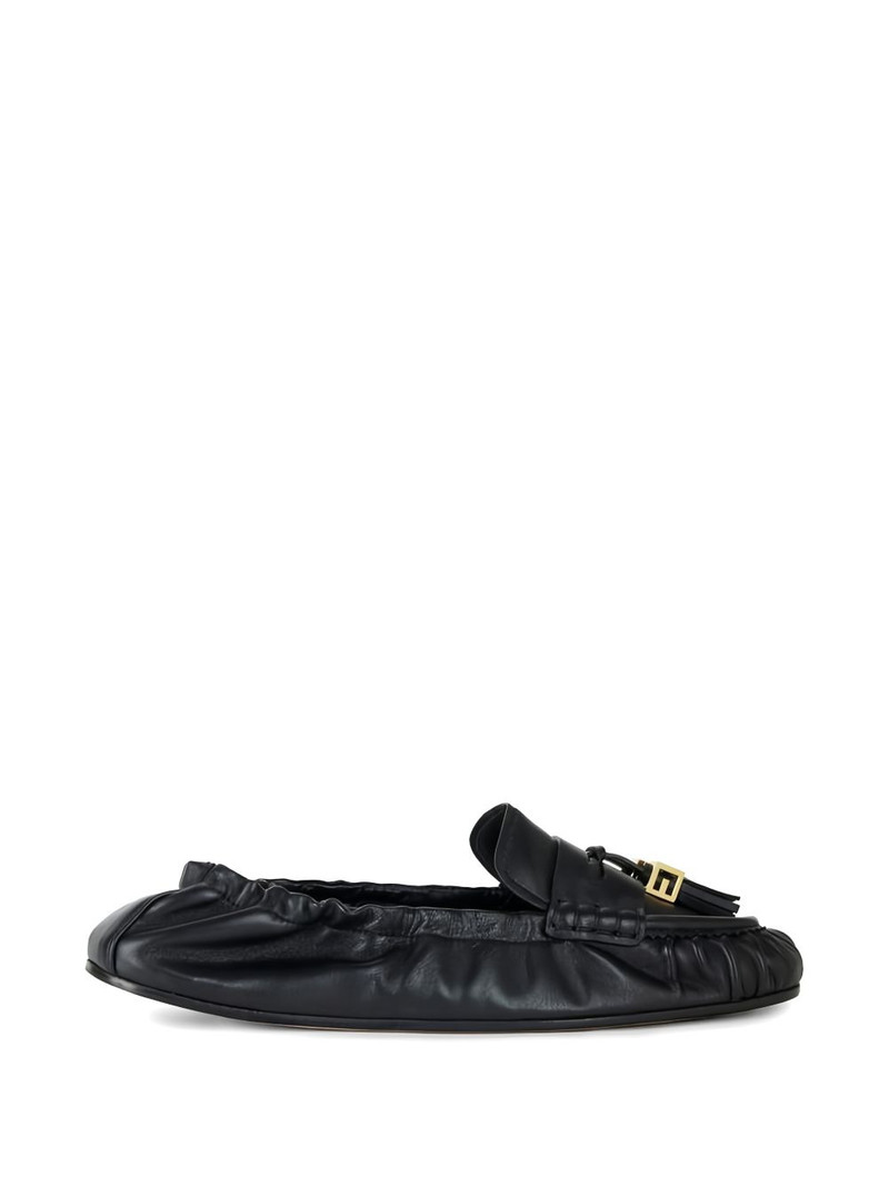 tassel logo nappa leather ballet flats 1