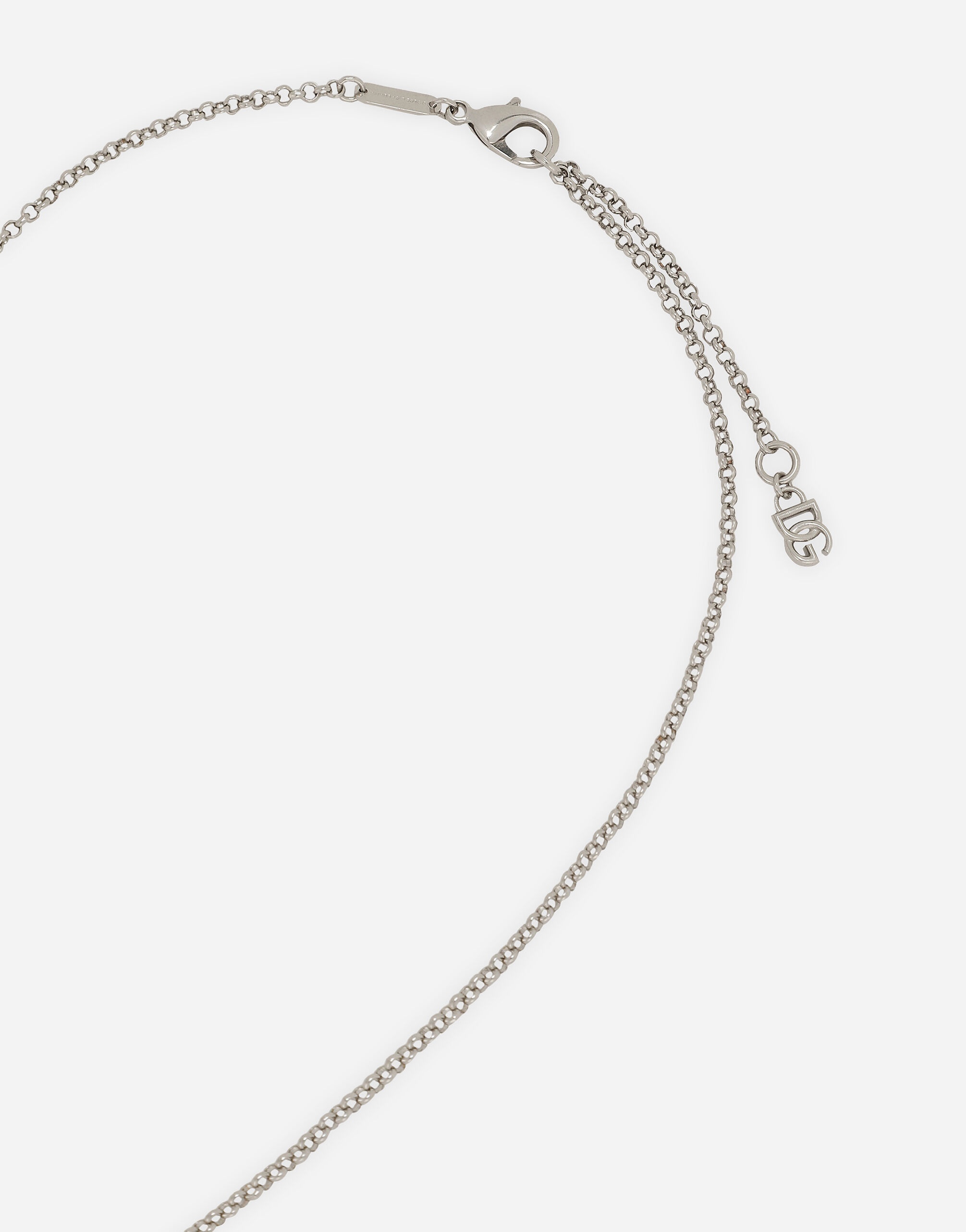 Fine link necklace with DG logo - 3