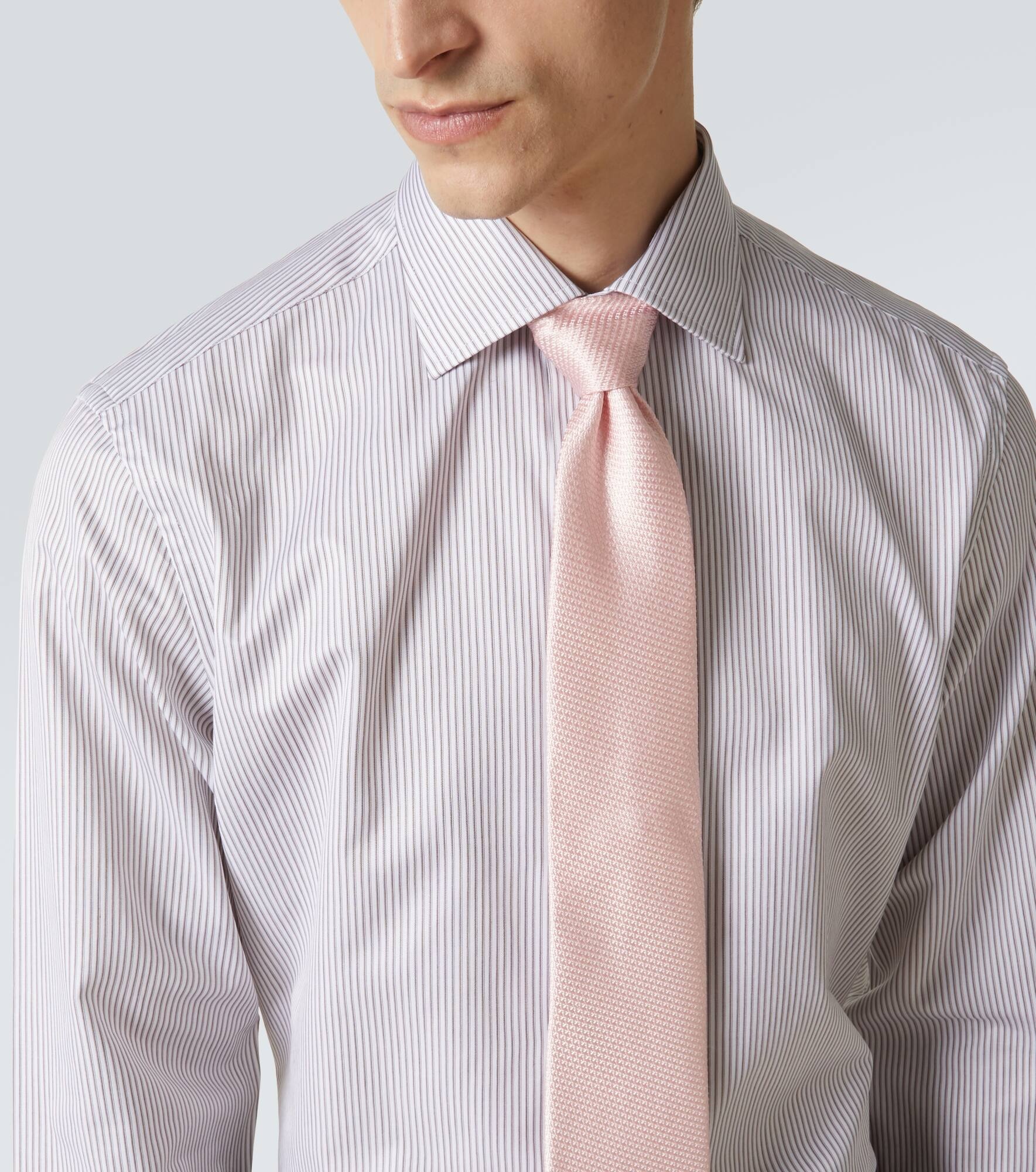 Striped cotton-blend shirt - 6