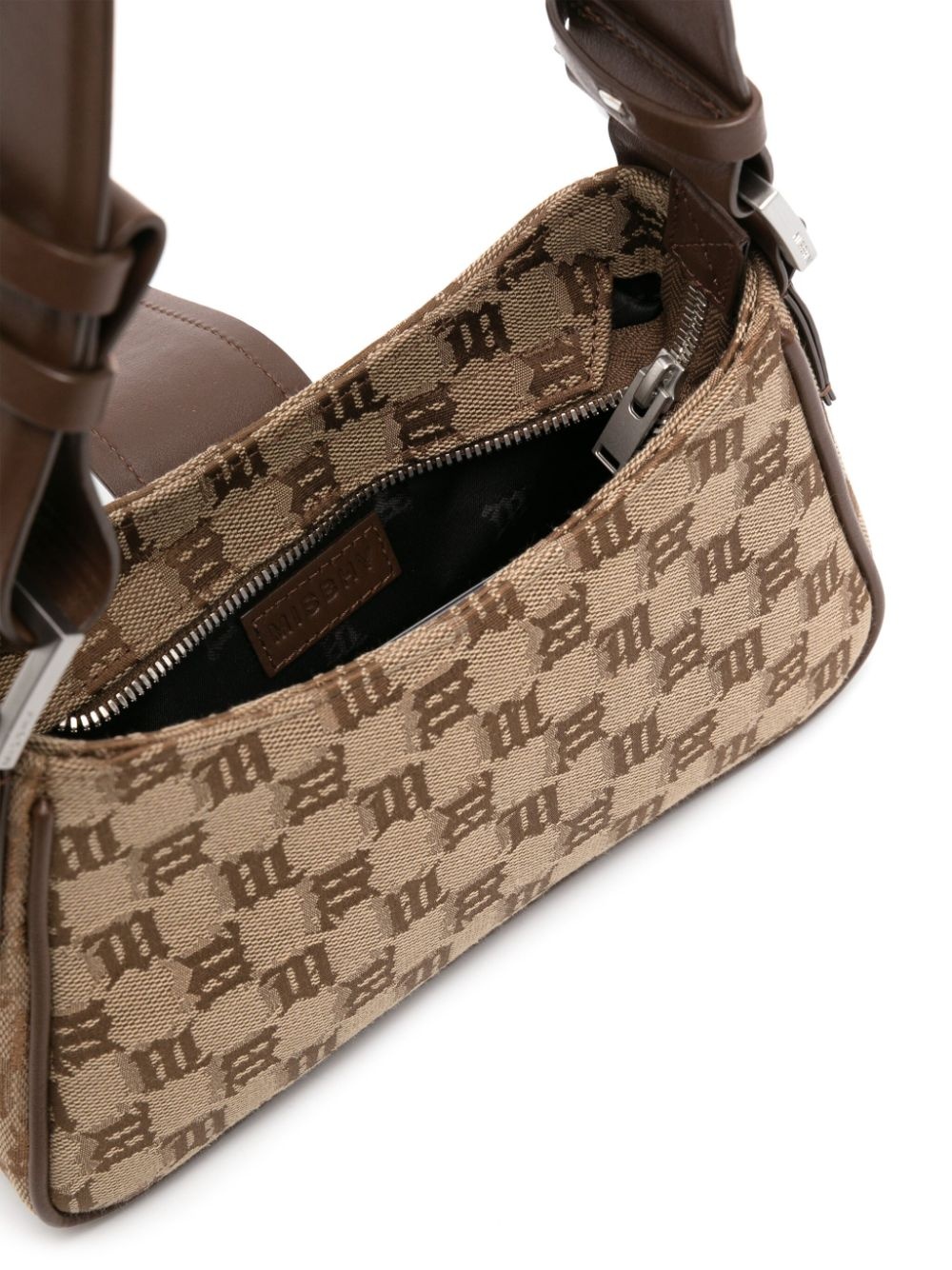 monogram-jacquard canvas tote bag - 5