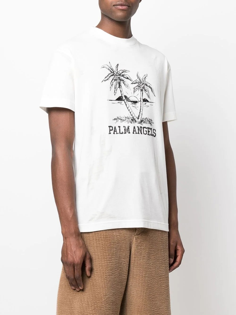 palm tree logo-print T-shirt - 3