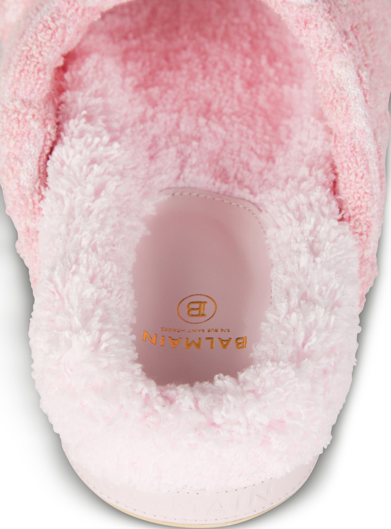 Balmain Tam flat terry cloth mules outlook
