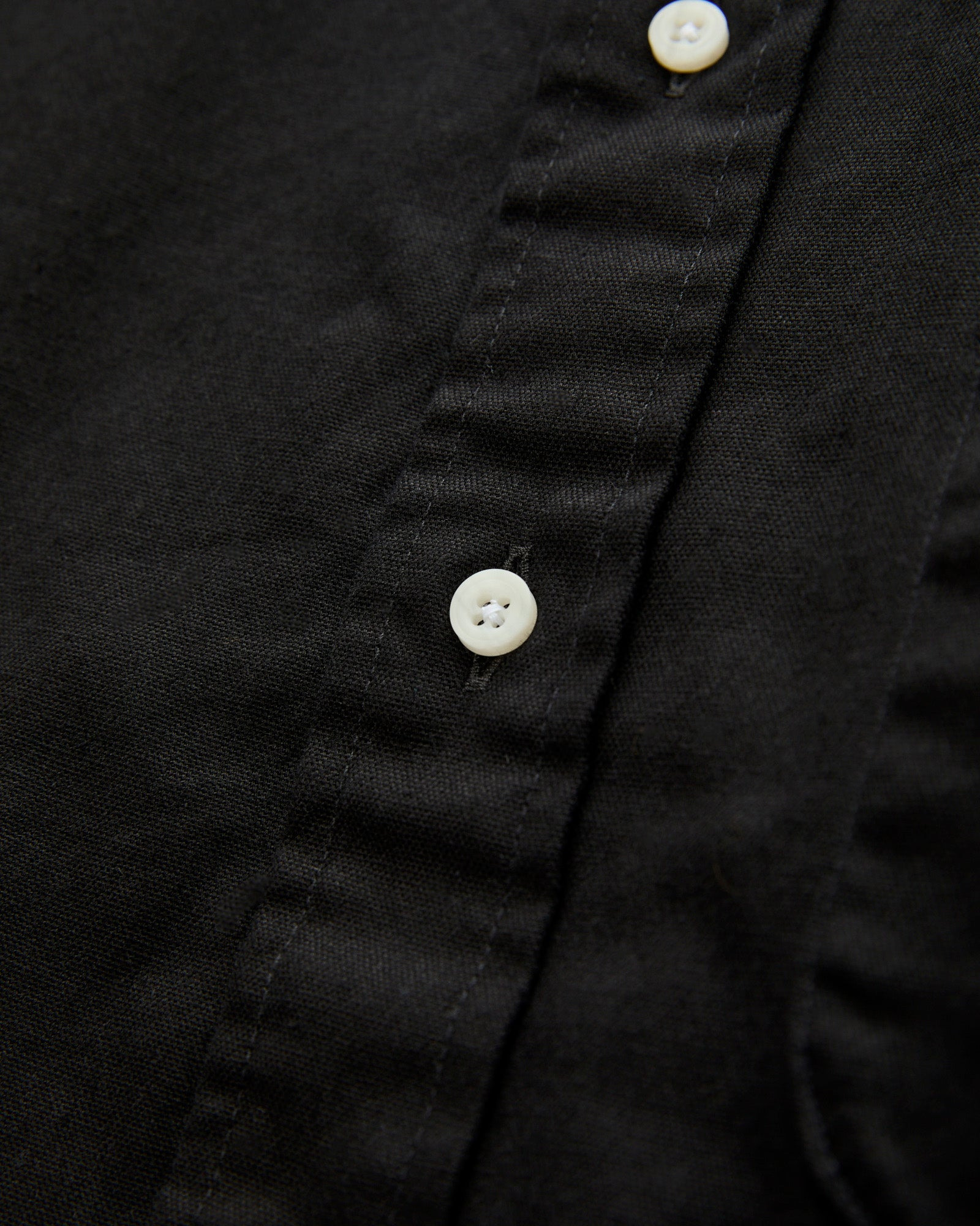Classic Oxford Button-Down Shirt in Overdye Black - 5
