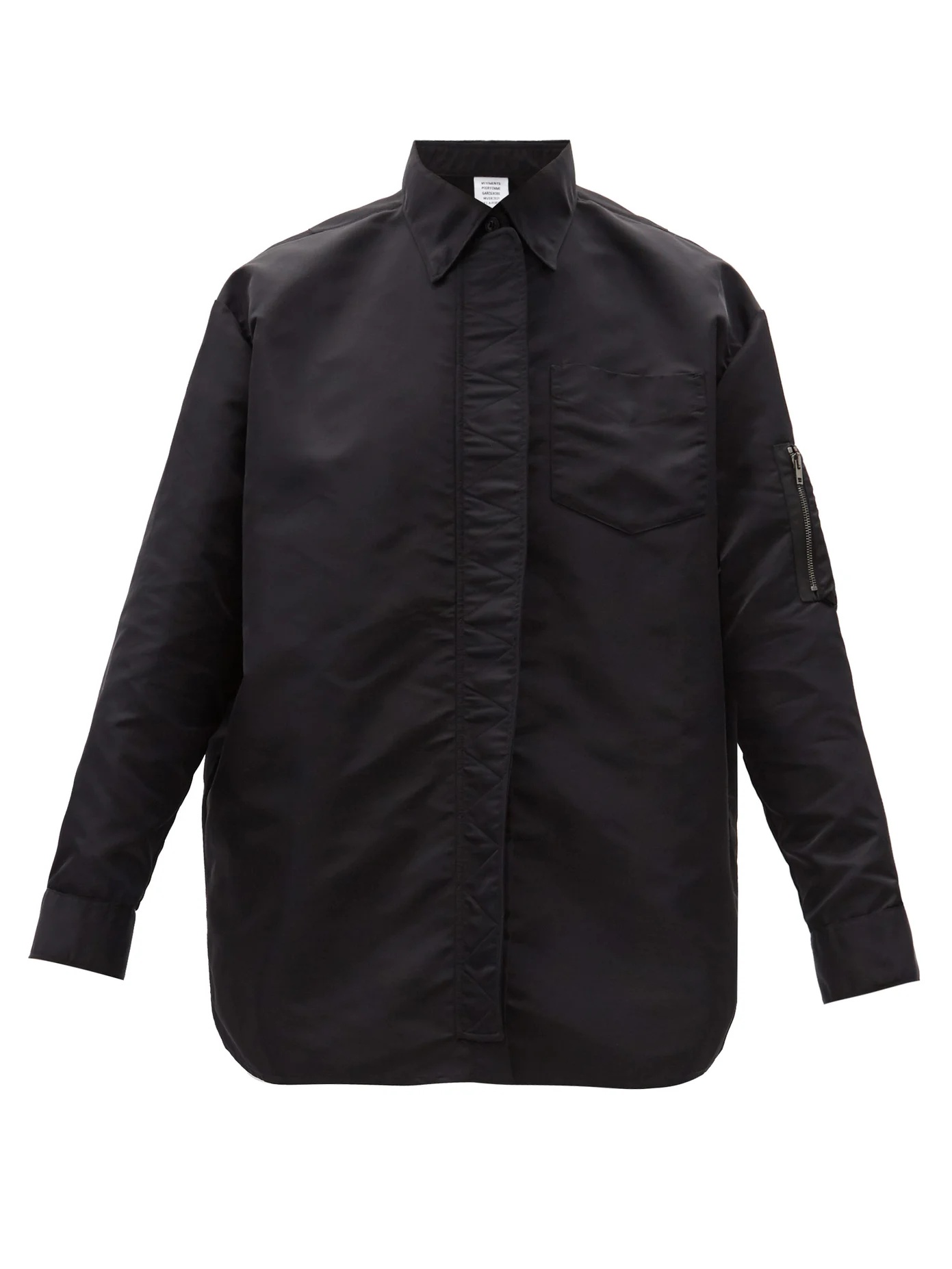 Sleeve-pocket shell shirt - 1