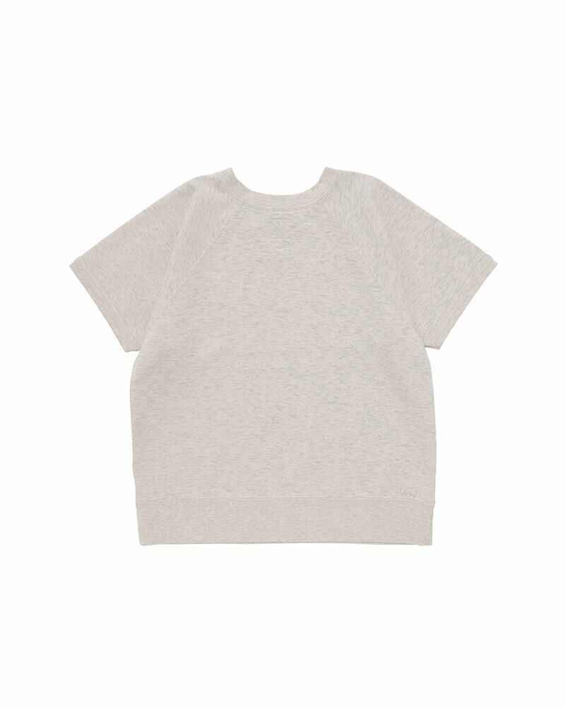 RAGLAN SWEAT S/S (SEA ISLAND) W GREY - 2